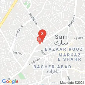 این نقشه، لوکیشن دکتر نوشین شریعتی متخصص جراحی عمومی در شهر ساری است. در اینجا آماده پذیرایی، ویزیت، معاینه و ارایه خدمات به شما بیماران گرامی هستند.